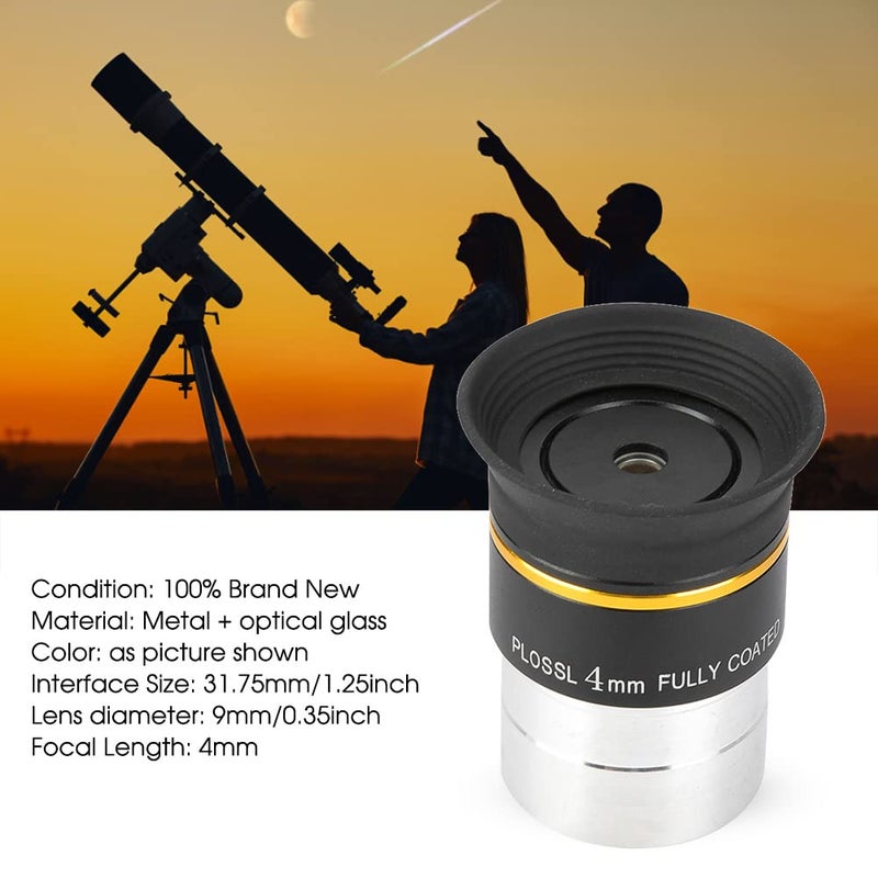 Serounder 1.25" 4mm Plossl Eyepiece Fully Coated Metal Telescope Eyepiece for Astronomic Telescope Accessory - Image 3